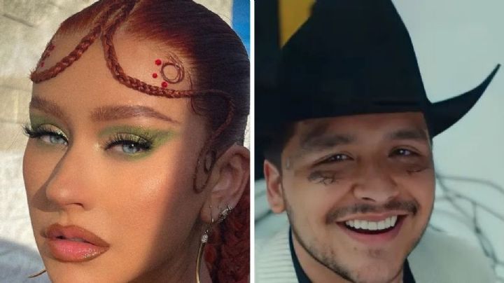 Toma asiento antes de ver qué tema cantó Christian Nodal con Cristina Aguilera