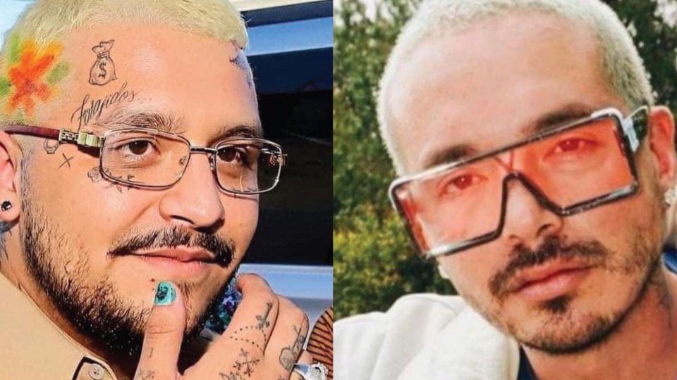 Christian Nodal y J Balvin. Fuente: Instagram @nodal @jbalvin