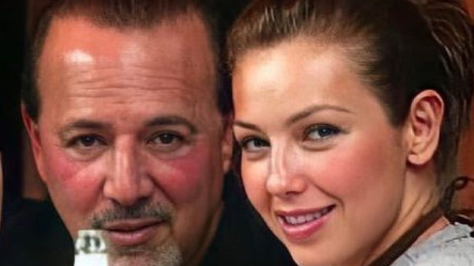 Thalía y Tommy Mottola, posando. Fuente: Instagram @thalia