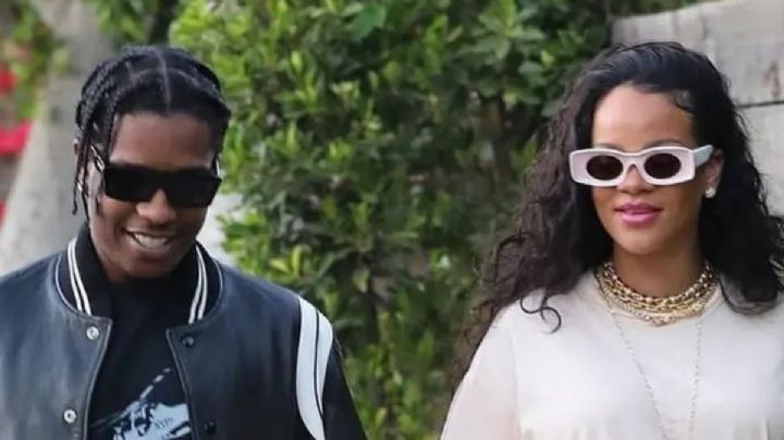 En minifalda de cuero, Rihanna tuvo su cita más romántica con Asap