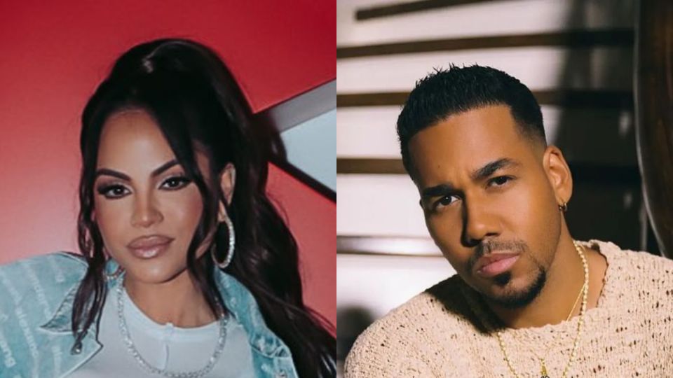 Natti Natasha y Romeo Santos. Fuente: Instagram @nattinatasha @romeofans1

