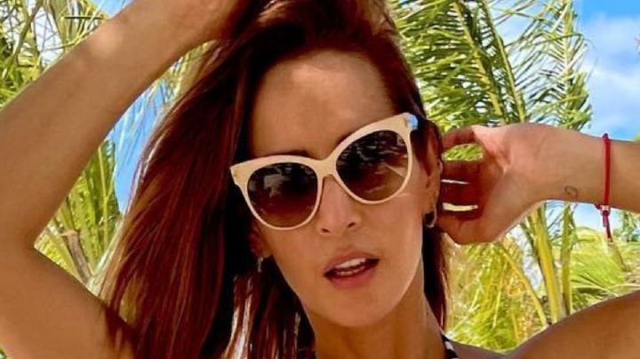 Desde la playa, Carmen Villalobos demuestra que tiene la cintura más diminuta